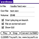 wavPlayer sample application