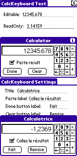 Sample App demonstrating the CalcKeyboard and customization