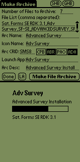 Sample App and Archive Self-Extraction Display